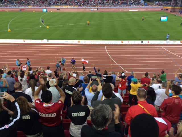 York Athletics Stadium - Track with Fans