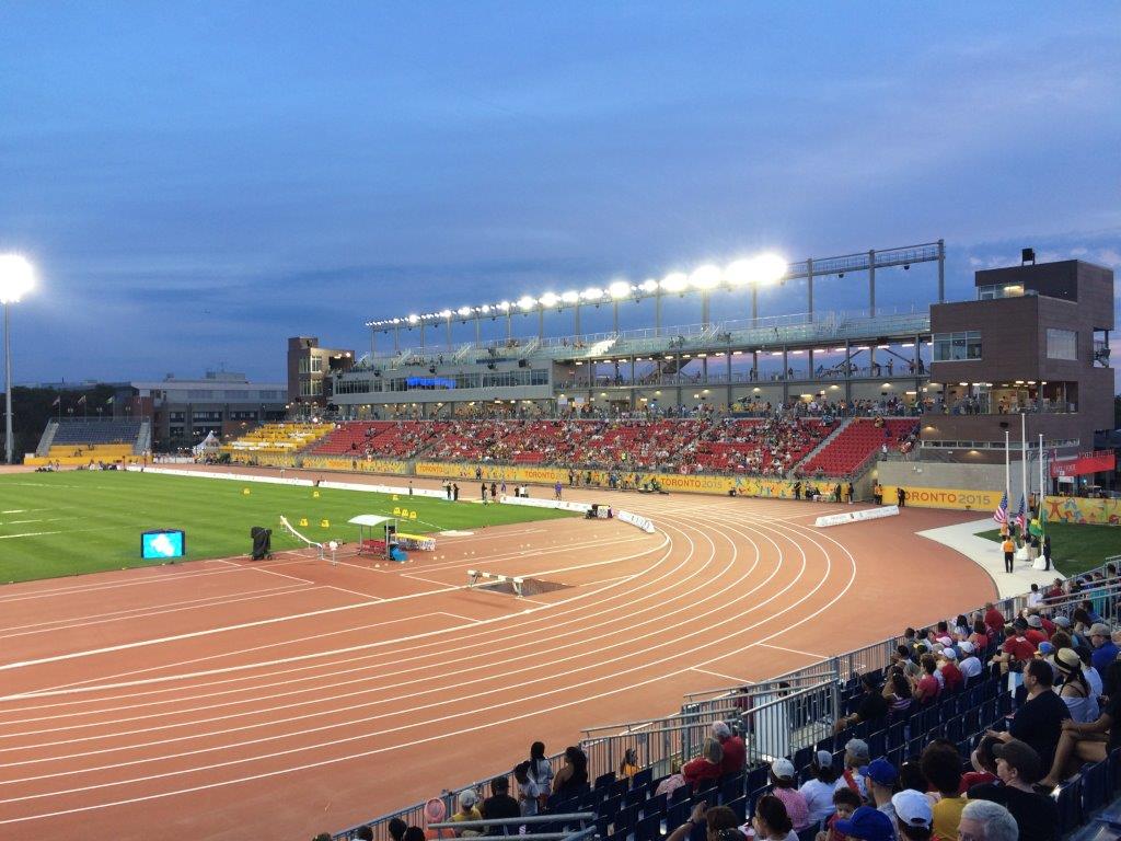 York Athletics Stadium - Track with Fans