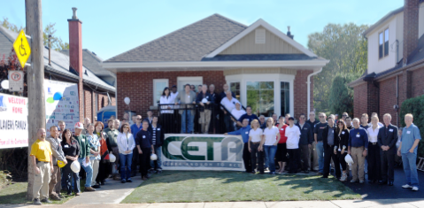 group photo at a CETA built home